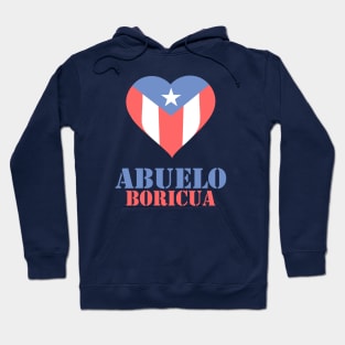 Boricua Abuelo Puerto Rican Flag Fathers Day Hoodie